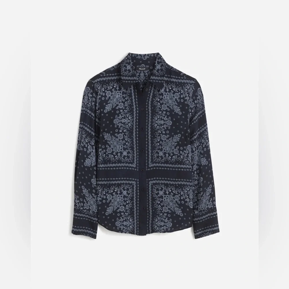 Madewell Black and Gray Button Down Shirt - Picture 6 of 9
